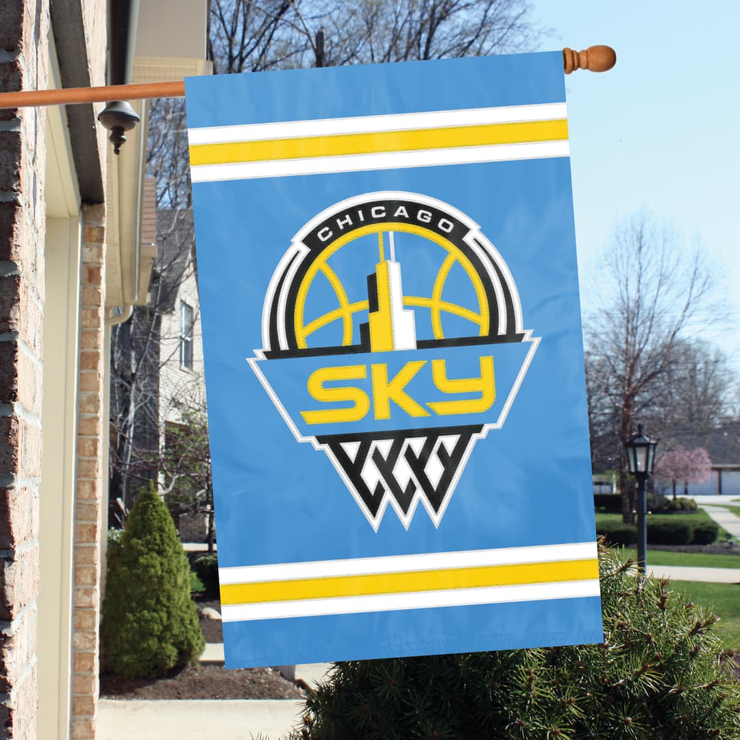 Chicago Sky Applique Banner Flag