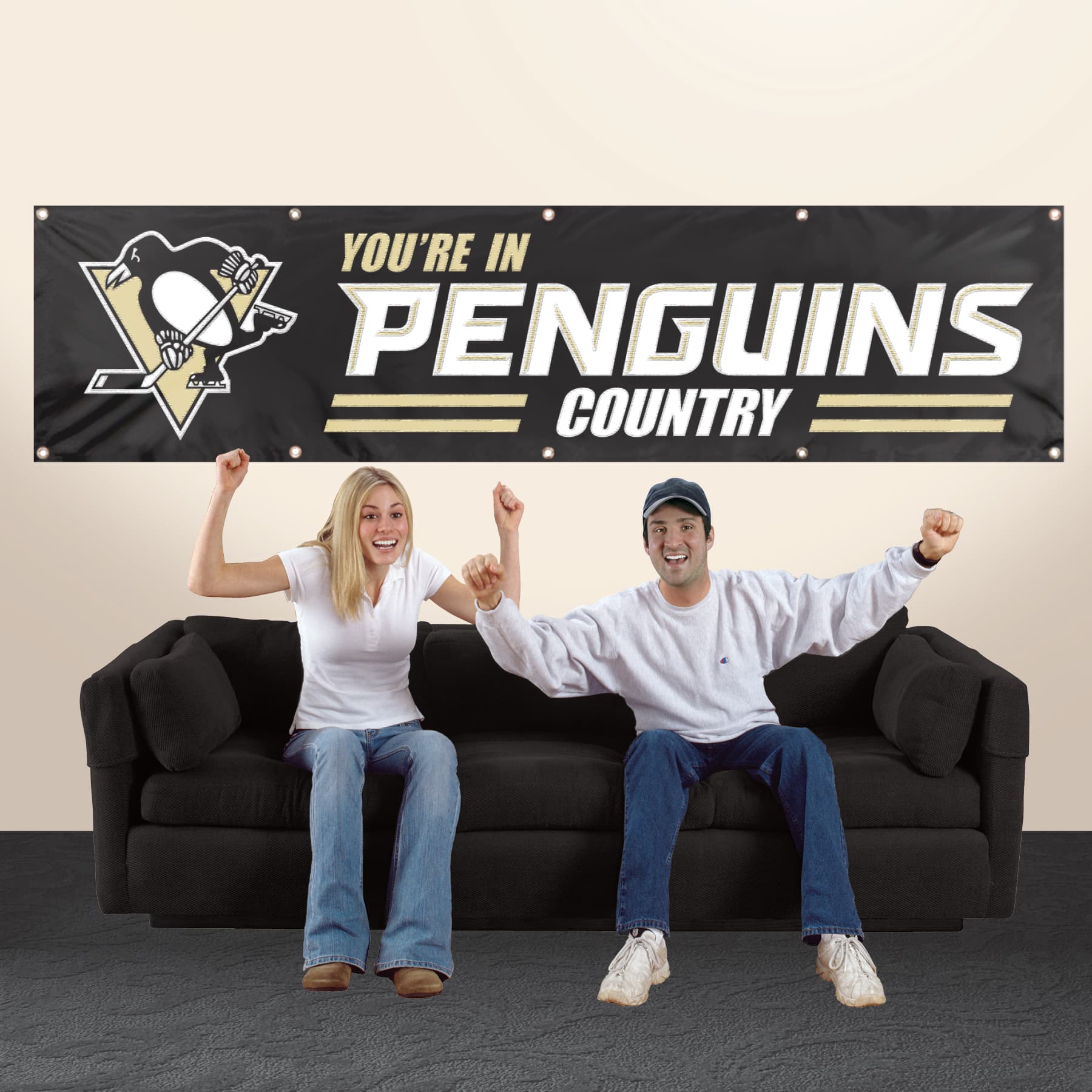 Pittsburgh Penguins Giant 8' x 2' Banner