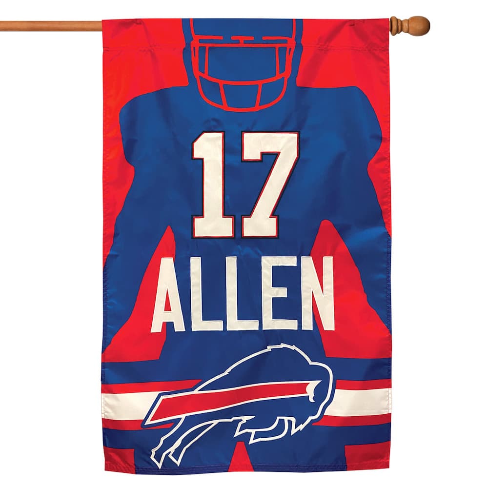 Josh Allen Silhouette Banner Flag