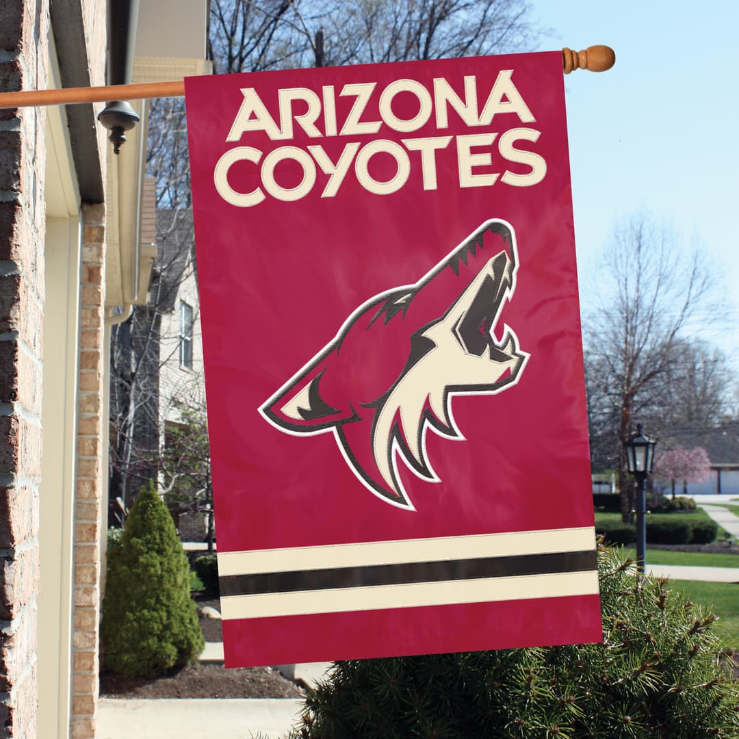 Phoenix Coyotes Applique Banner Flag