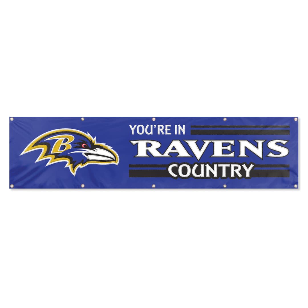 Baltimore Ravens Giant 8 x 2 Banner