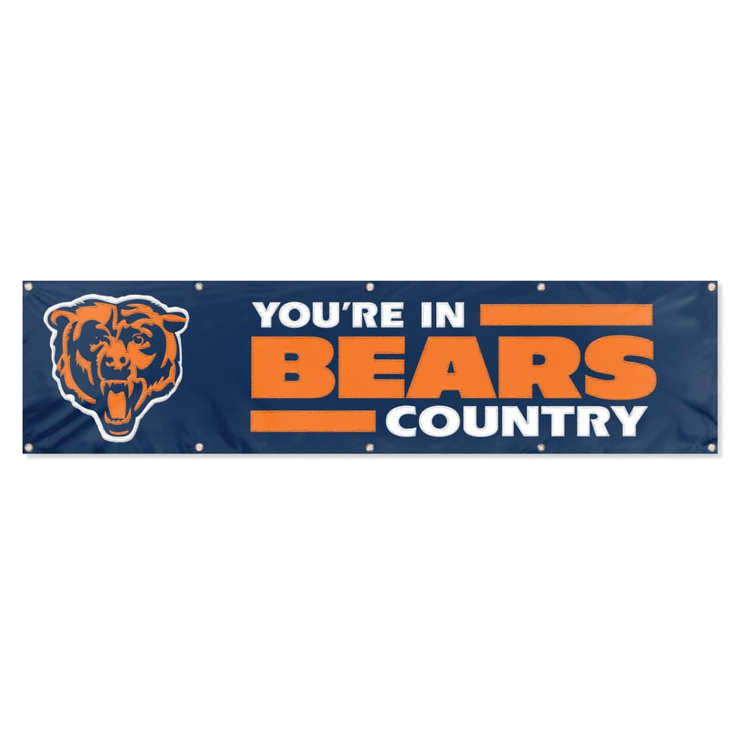 Chicago Bears Giant 8 x 2 Banner