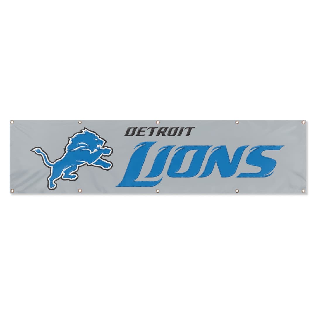 Detroit Lions Giant 8 x 2 Banner