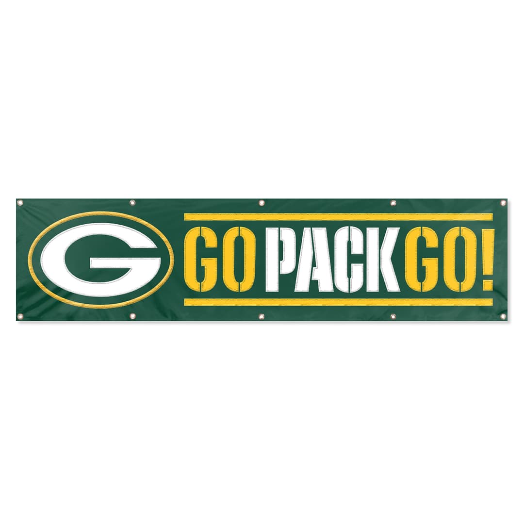 Green Bay Packers Giant 8 x 2 Banner