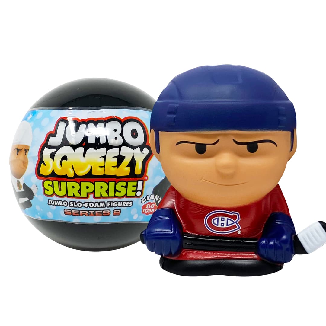 Jumbo Squeezy Surprise! NHL Giant Capsule 2 Pack