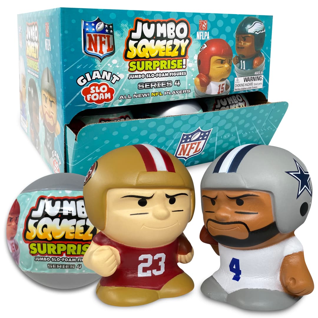 NFL Jumbo Squeezy Capsule Display 2025 - 18 ct