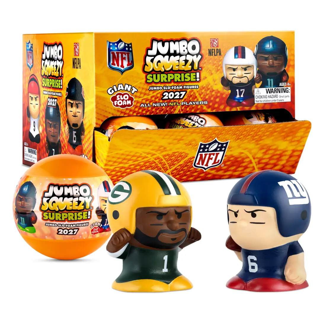 NFL Jumbo Squeezy Capsule Display 2027 - 18 ct
