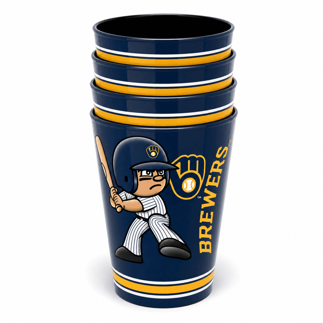 Milwaukee Brewers Party Cup 4-Pack