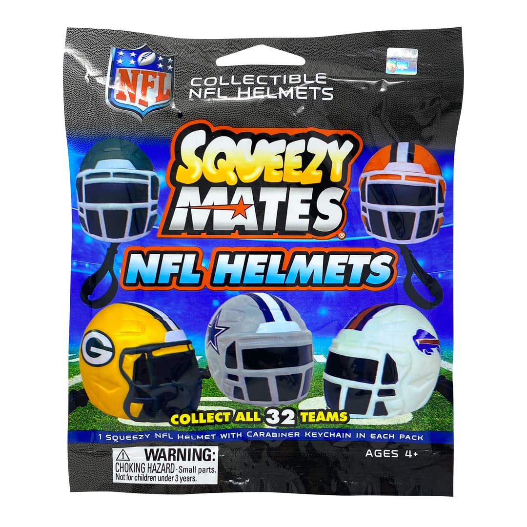 NFL Squeezy Helmet Blind Pack Display - 24CT