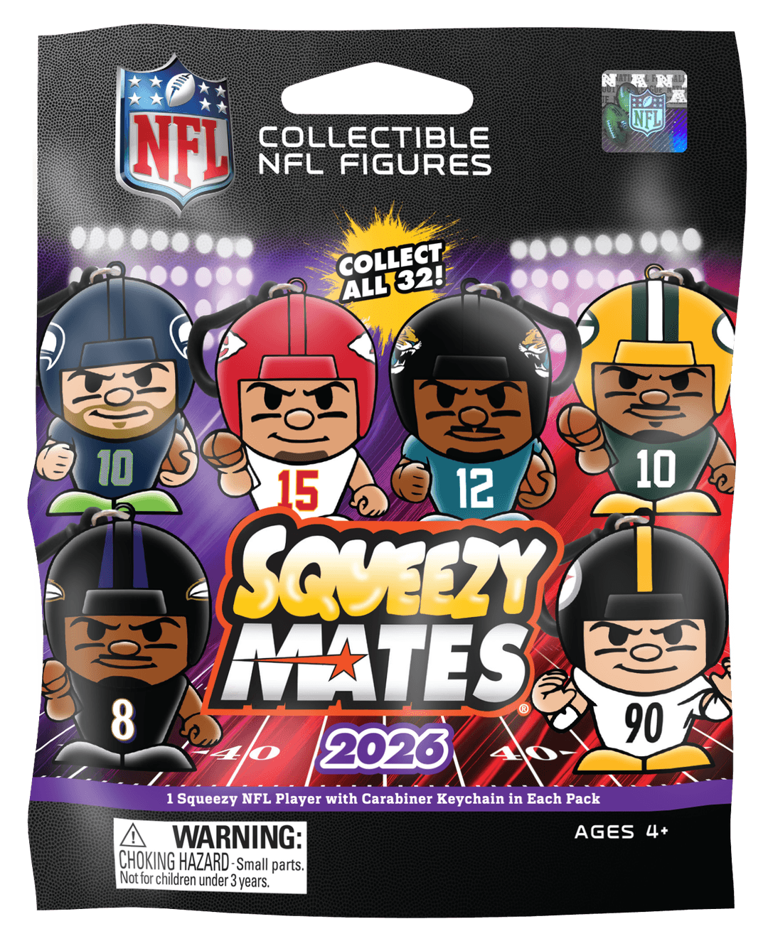 NFL SqueezyMates Polybagged 2026 24ct