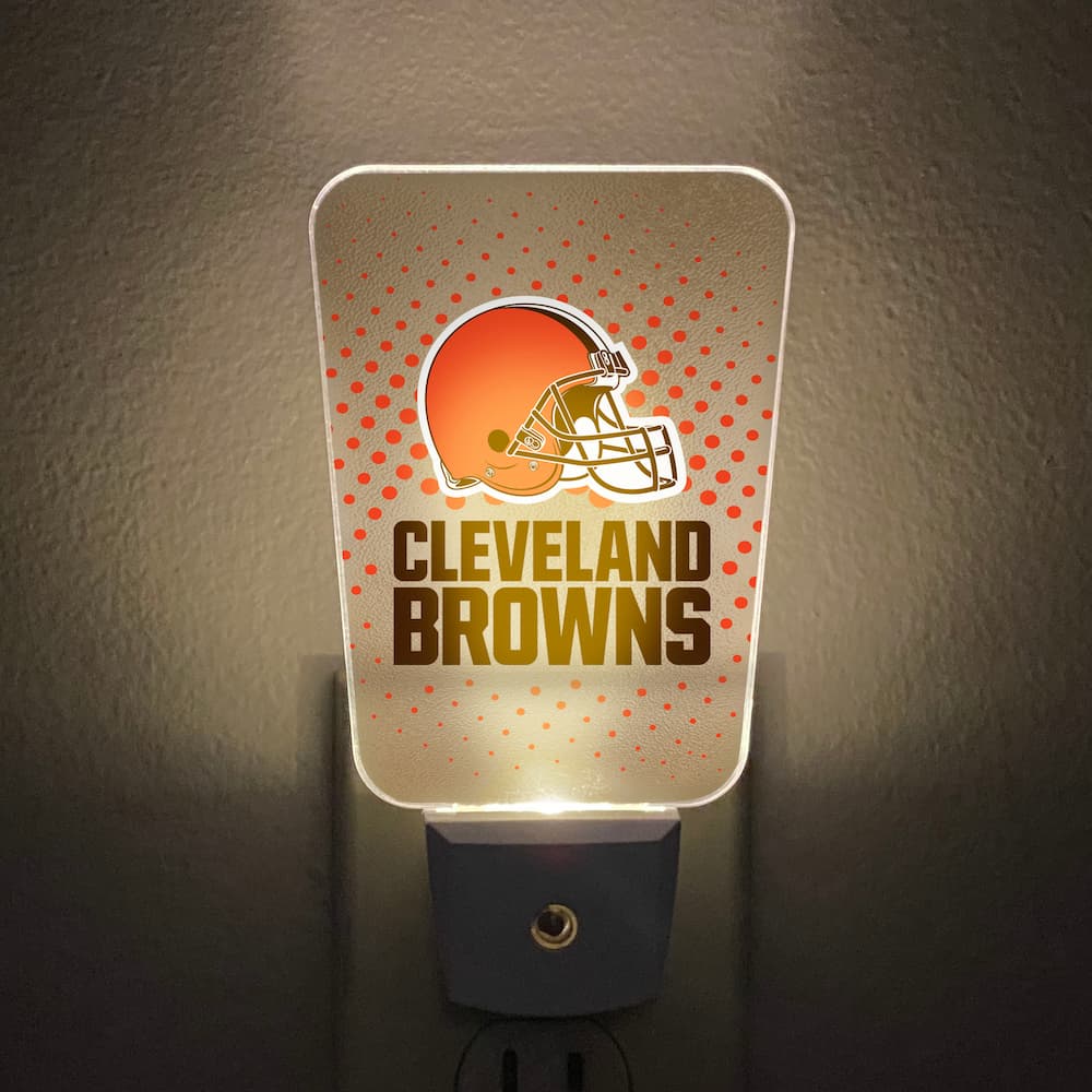 Cleveland Browns Team Frosted Night Light