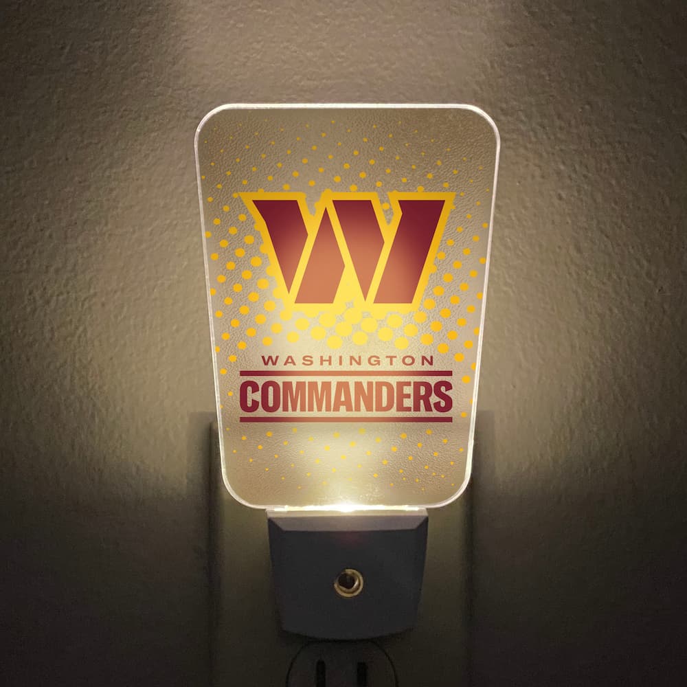 Washington Commanders Frosted Night Light