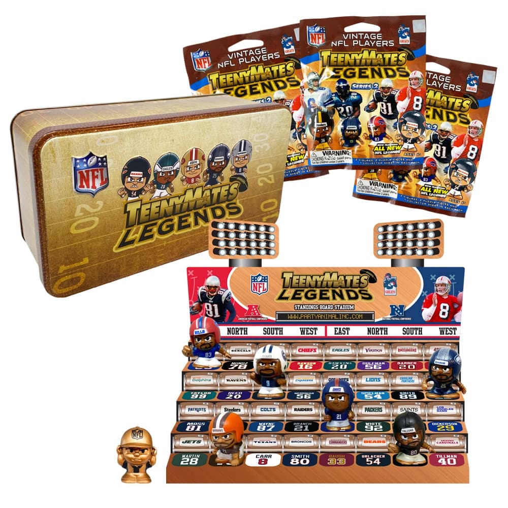 TeenyMates NFL Legends Collector Tin Series 2