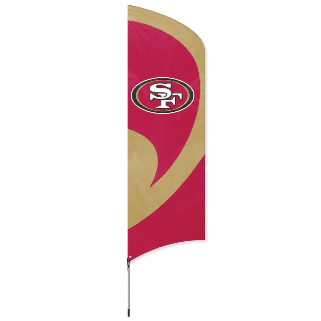 San Francisco 49ers Tall Team Flag Kit